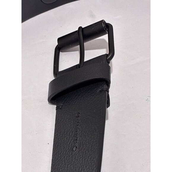 ALLSAINTS MEN\'S GENUINE LEATHER BLACK BELT SIZE XL BLACK BUCKLE